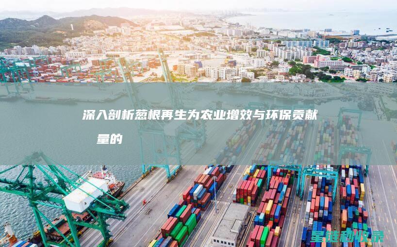深入剖析葱根再生：为农业增效与环保贡献力量的新希望 (葱根的食用方法)